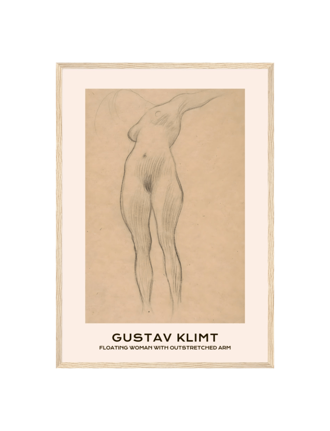 Floating Woman with Outstretched Arm - Gustav Klimt