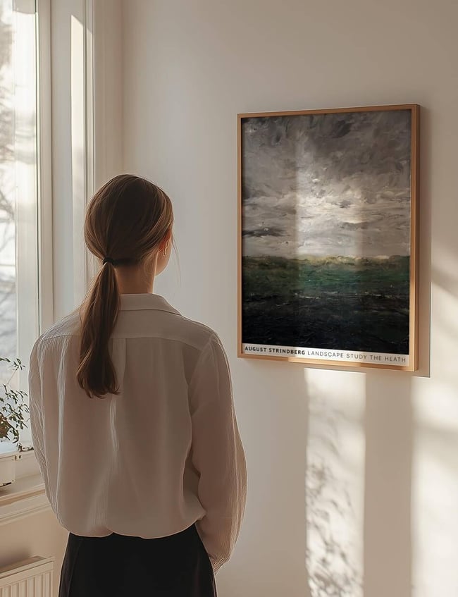 Landscape Study The Heath - August Strindberg