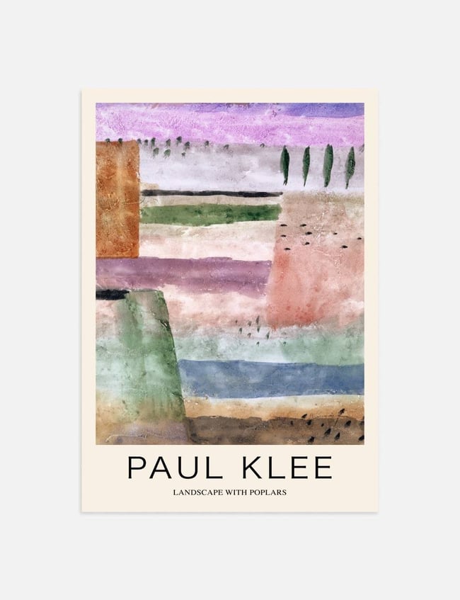 Landscape with Poplars - Paul Klee