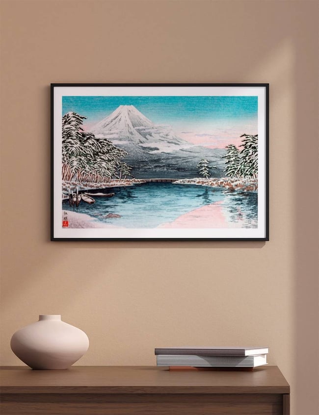 Mt. Fuji from Tagonoura, Snow Scene - Hiroaki Takahashi