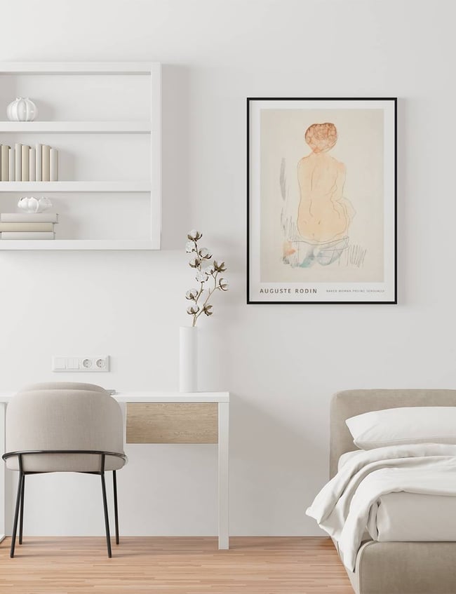 Naked Woman Posing Sensually - Auguste Rodin