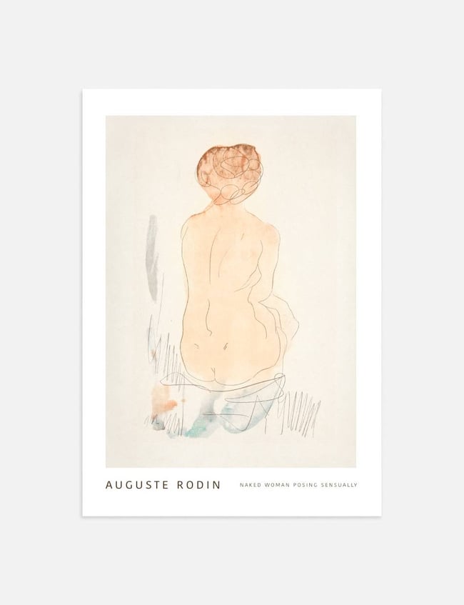 Naked Woman Posing Sensually - Auguste Rodin