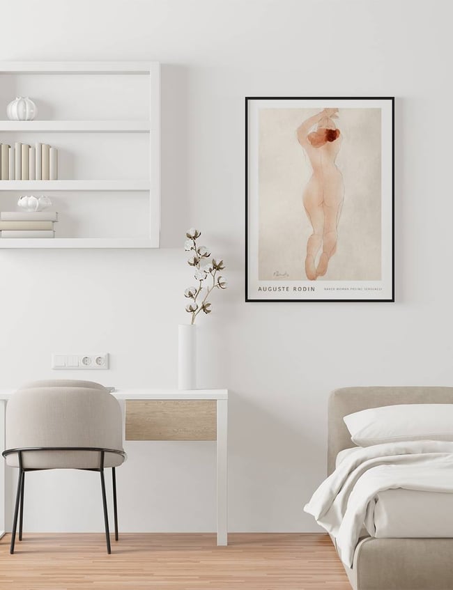 Naked Woman Showing Off - Auguste Rodin