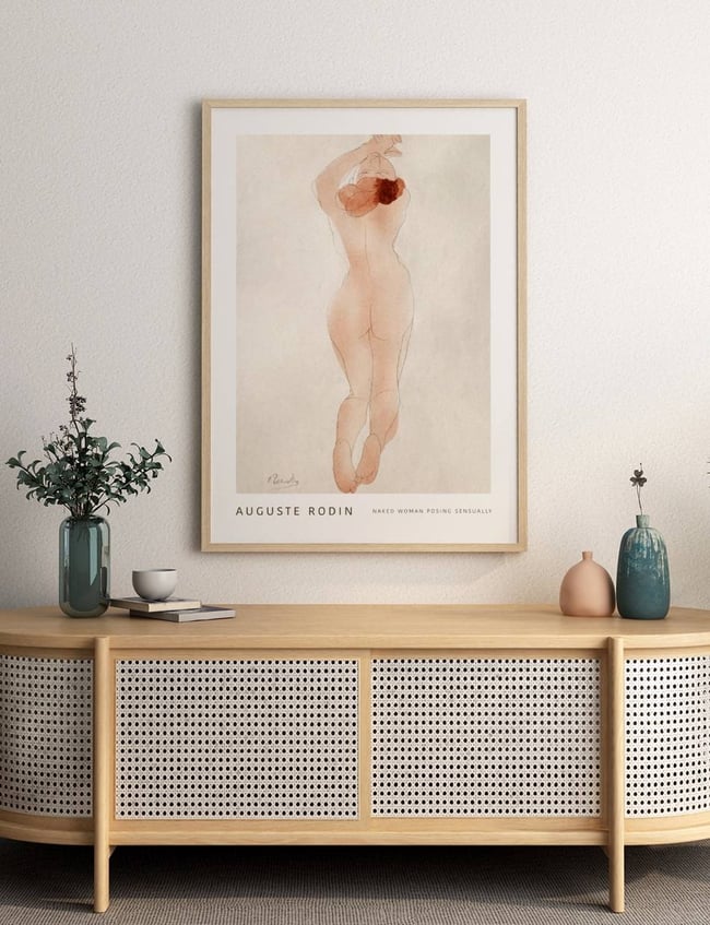 Naked Woman Showing Off - Auguste Rodin