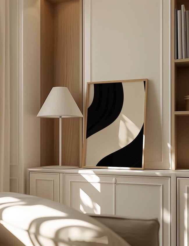 Noir and Taupe Focal Point