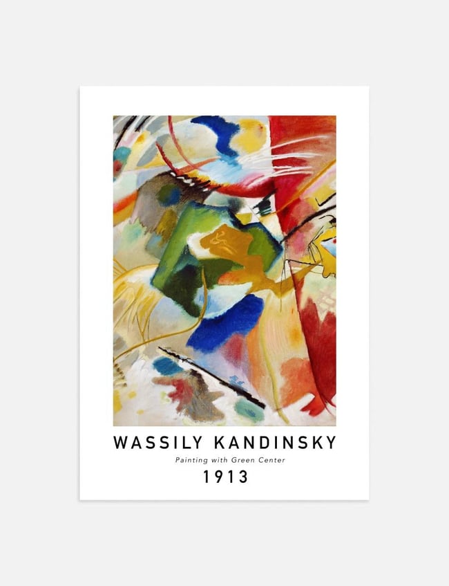 Painting with Green Center - Wassily Kandinsky