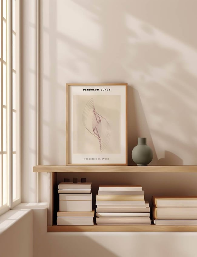Pendulum Curve Plakat Lilla