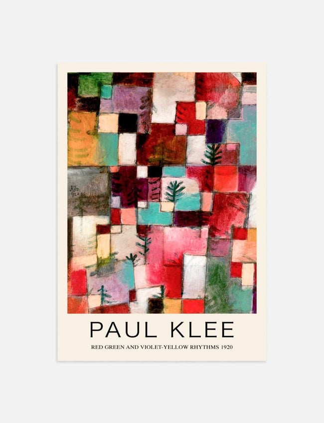 Red Green and Violet-Yellow Rhythms - Paul Klee
