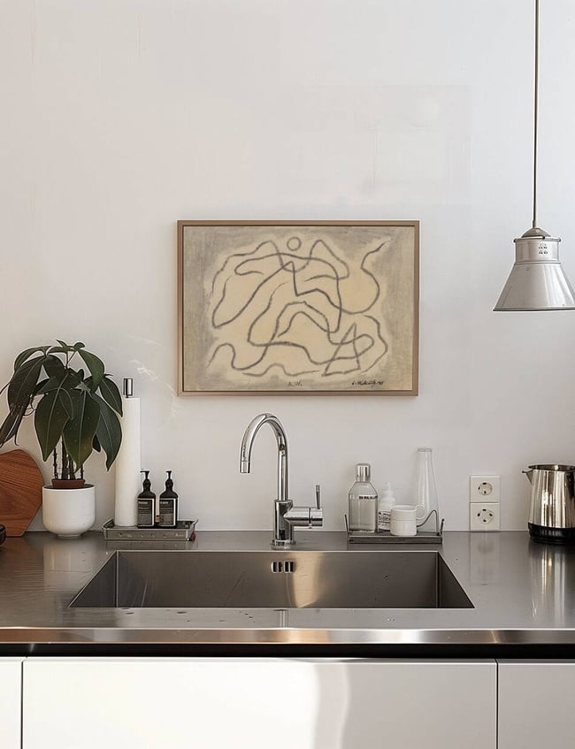 Rhythmic Lines (Abstraction) - Abraham Walkowitz
