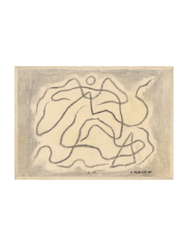 Rhythmic Lines (Abstraction) - Abraham Walkowitz