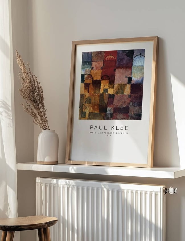 Rote und weiße Kuppeln - Paul Klee