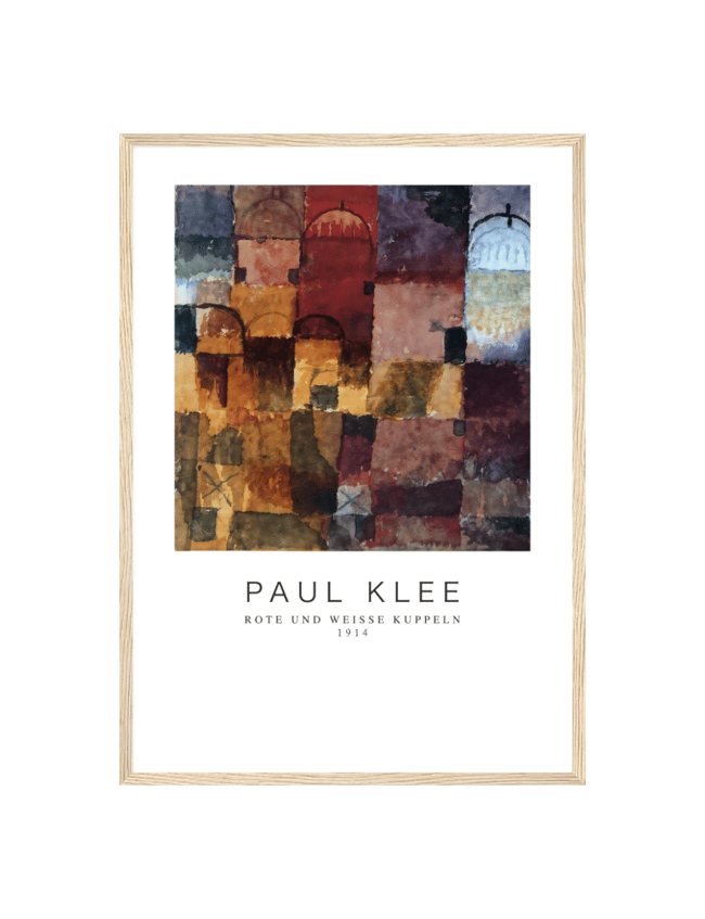Rote und weiße Kuppeln - Paul Klee