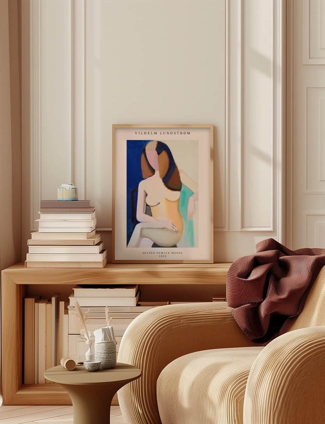 Seated Female Model - Vilhelm Lundstrøm