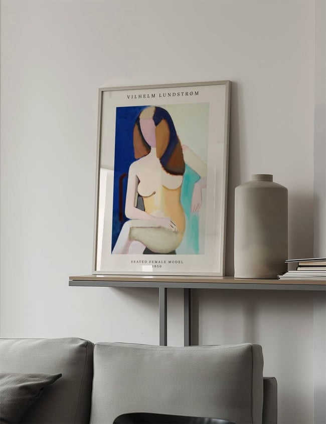 Seated Female Model - Vilhelm Lundstrøm
