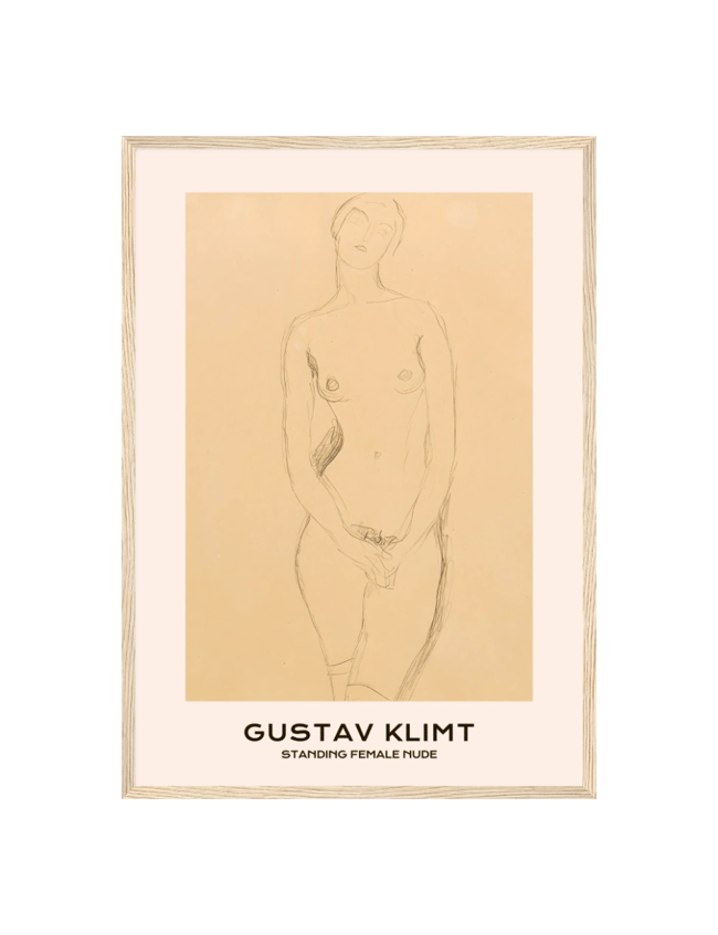 Standing Female Nude - Gustav Klimt