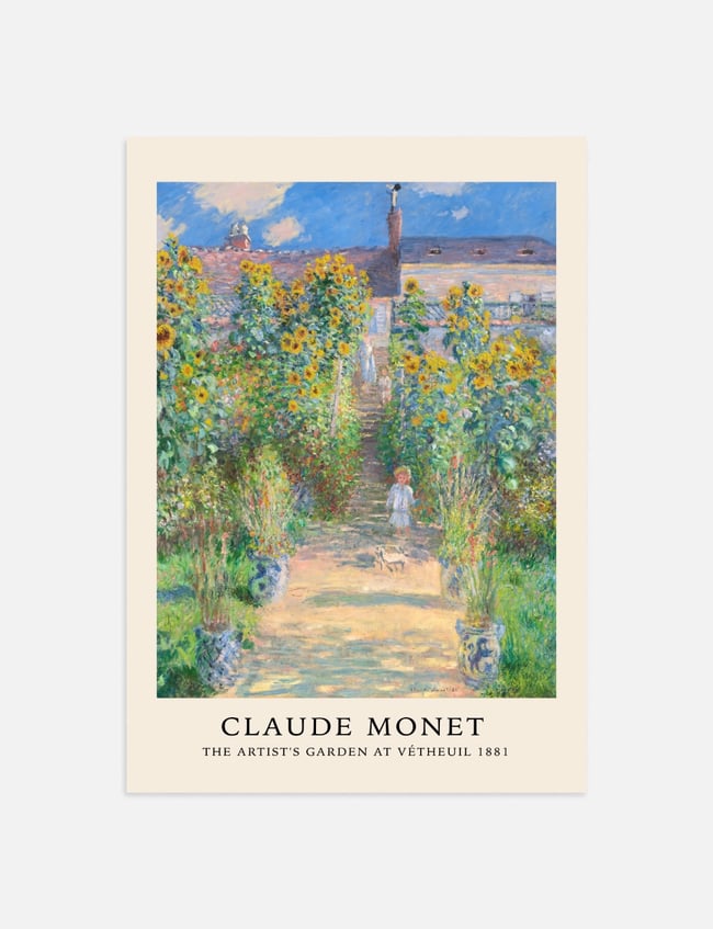 The Artists Garden at Vetheuil - Claude Monet