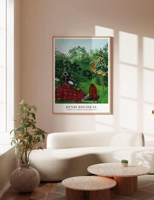 Tropical Forest with Monkeys - Henri Rousseau