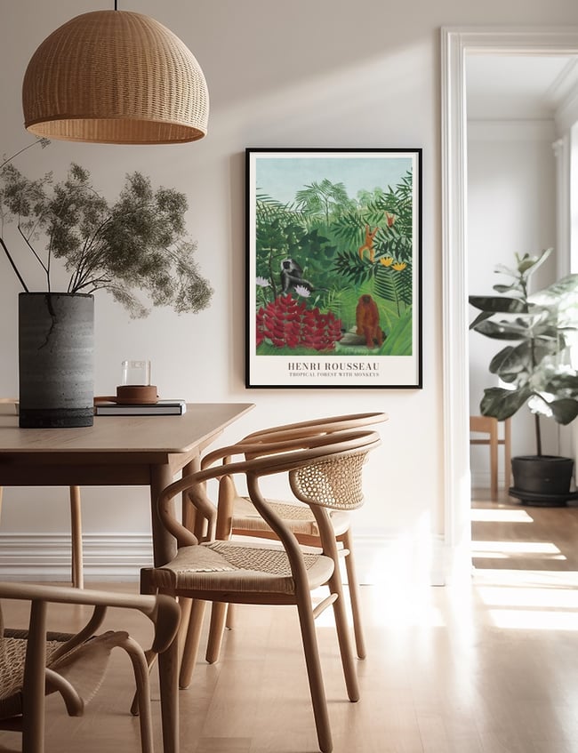 Tropical Forest with Monkeys - Henri Rousseau