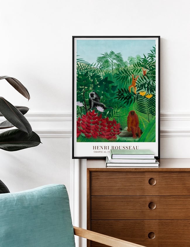 Tropical Forest with Monkeys - Henri Rousseau