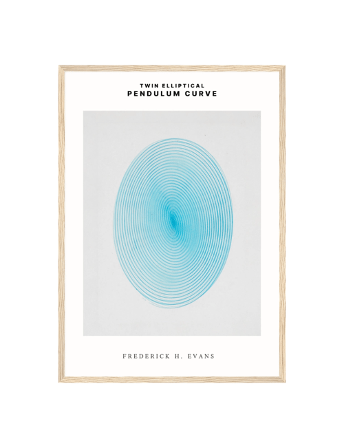 Pendulum Curve Plakat - Lyseblå