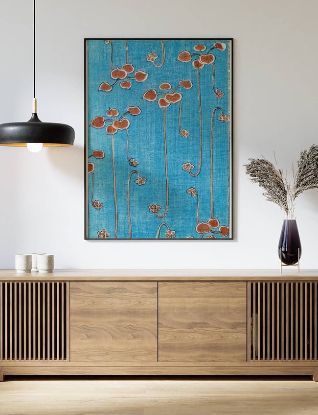 A painting on a wall