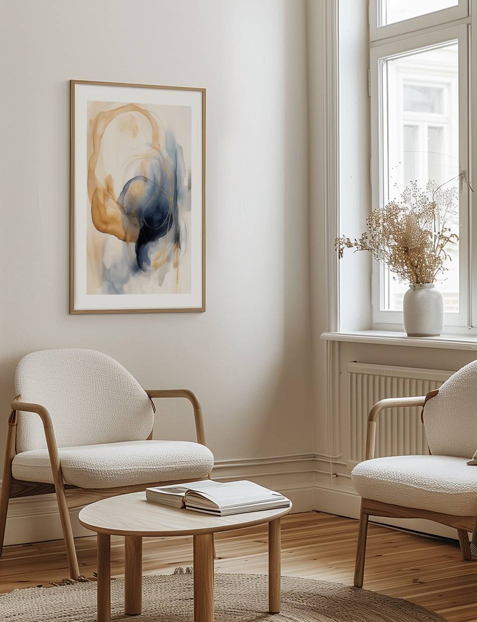 Watercolor Strokes Abstract 01