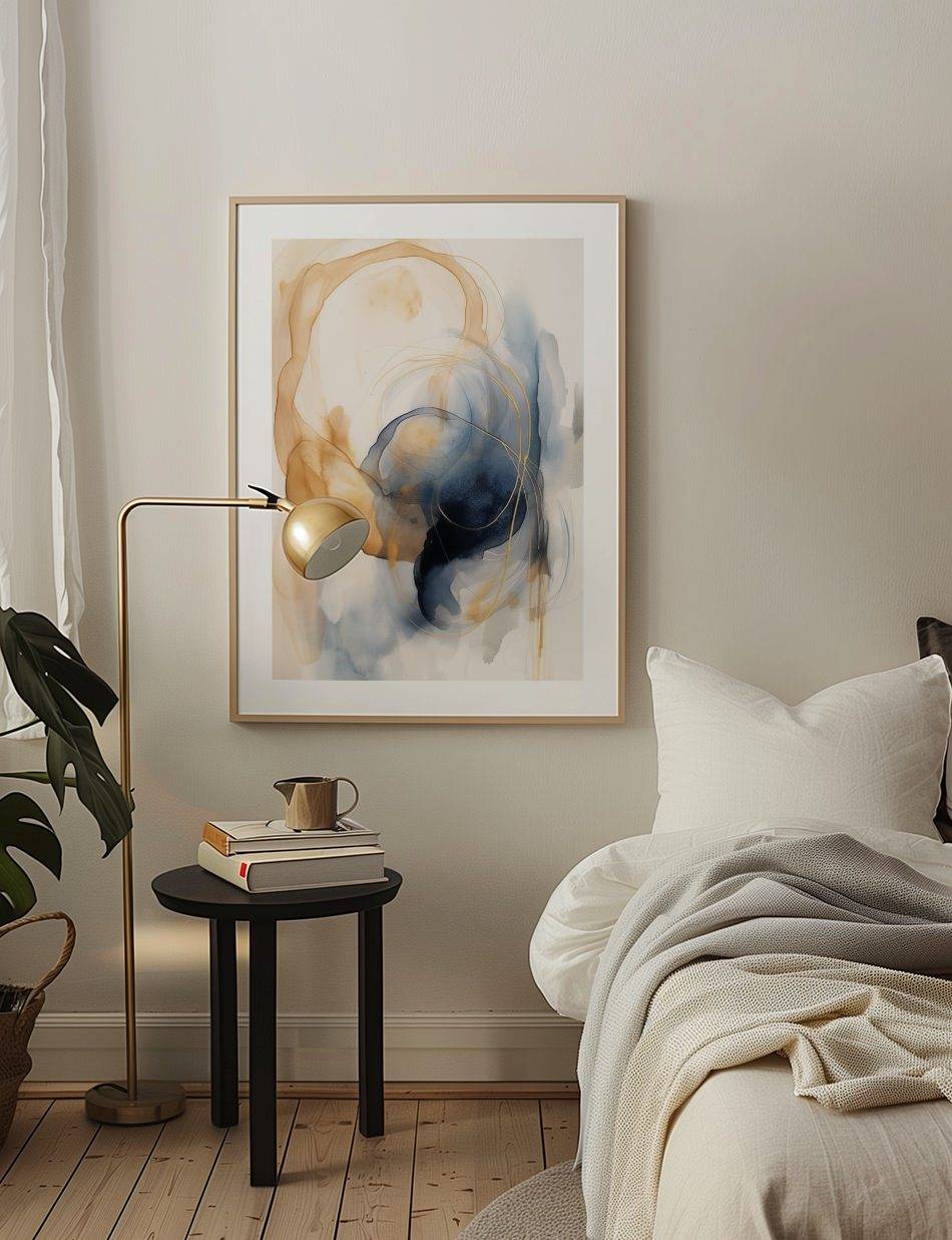 Watercolor Strokes Abstract 01