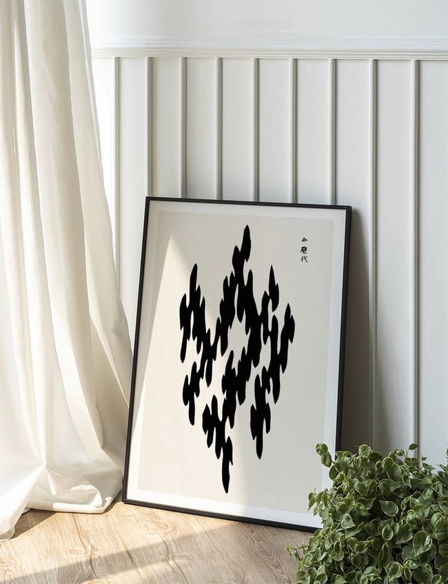 Woodblock Print Black 01 - Taguchi Tomoki