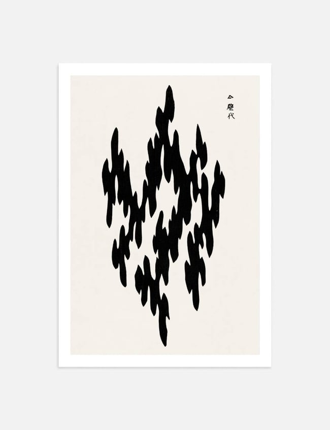 Woodblock Print Black 01 - Taguchi Tomoki