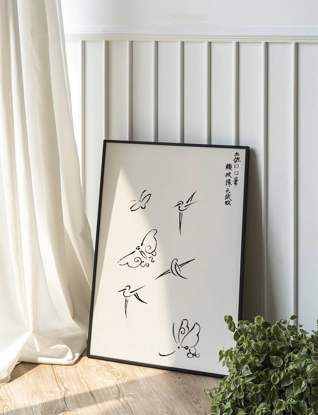 Woodblock Print Butterflies - Taguchi Tomoki