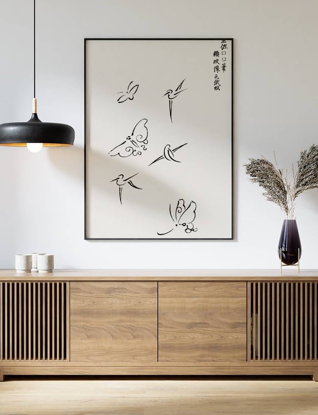 Woodblock Print Butterflies - Taguchi Tomoki