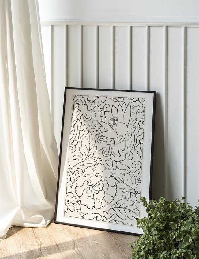 Woodblock Print Floral - Taguchi Tomoki