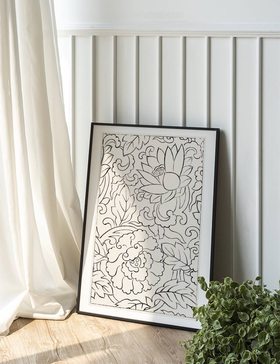Woodblock Print Floral - Taguchi Tomoki