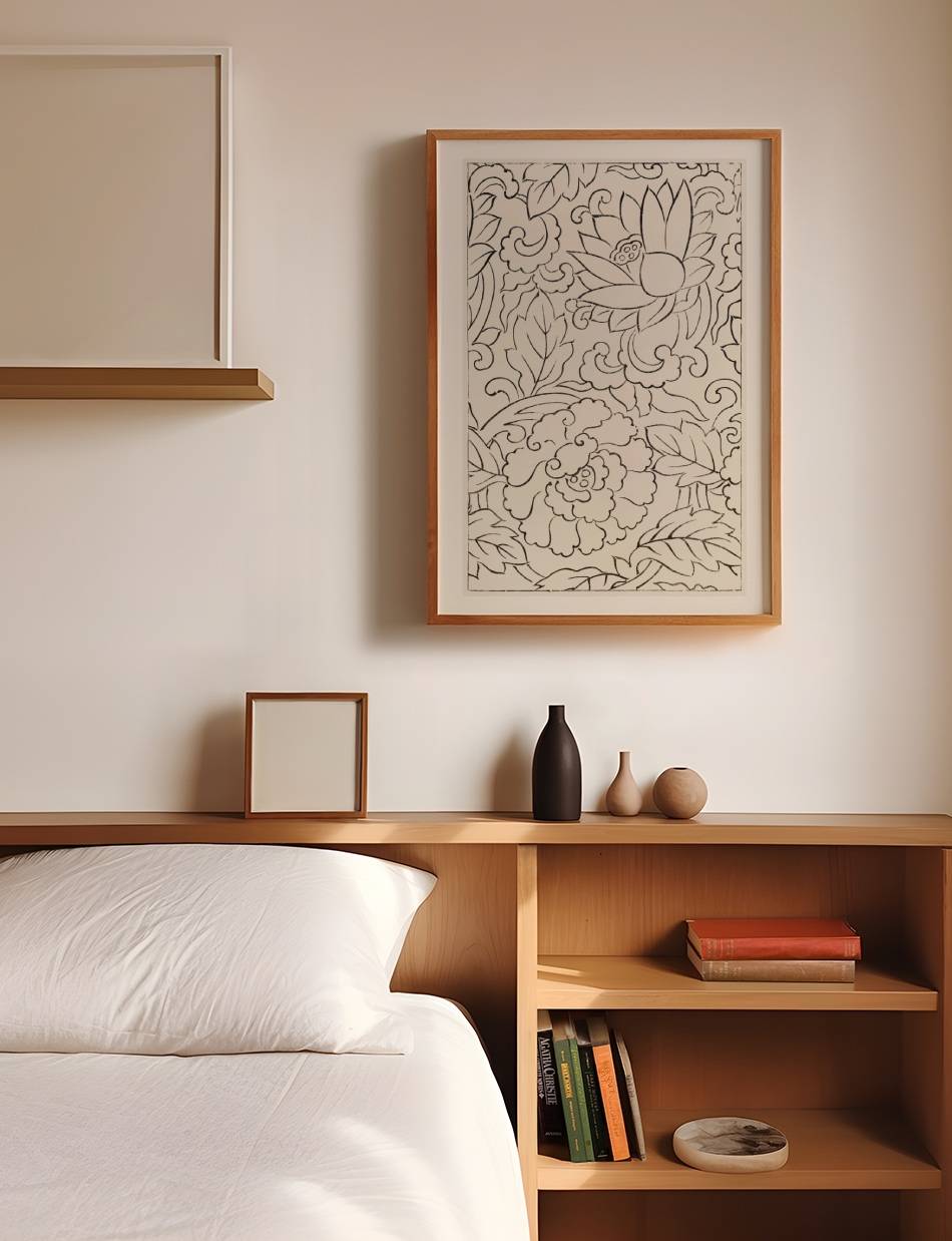 Woodblock Print Floral - Taguchi Tomoki