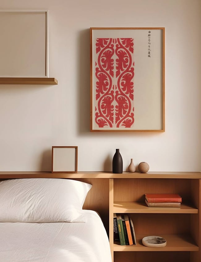 Woodblock Print Red - Taguchi Tomoki