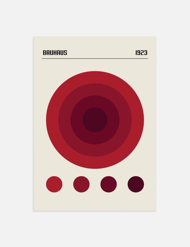Bauhaus Red Color Palette