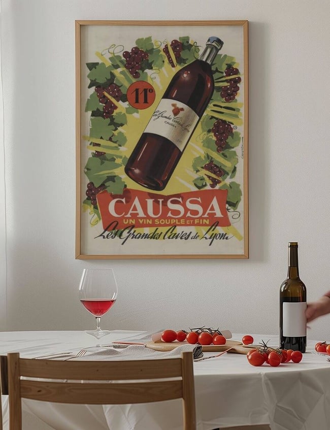 Caussa, un vin souple et fin (ca 1950) - Cristen