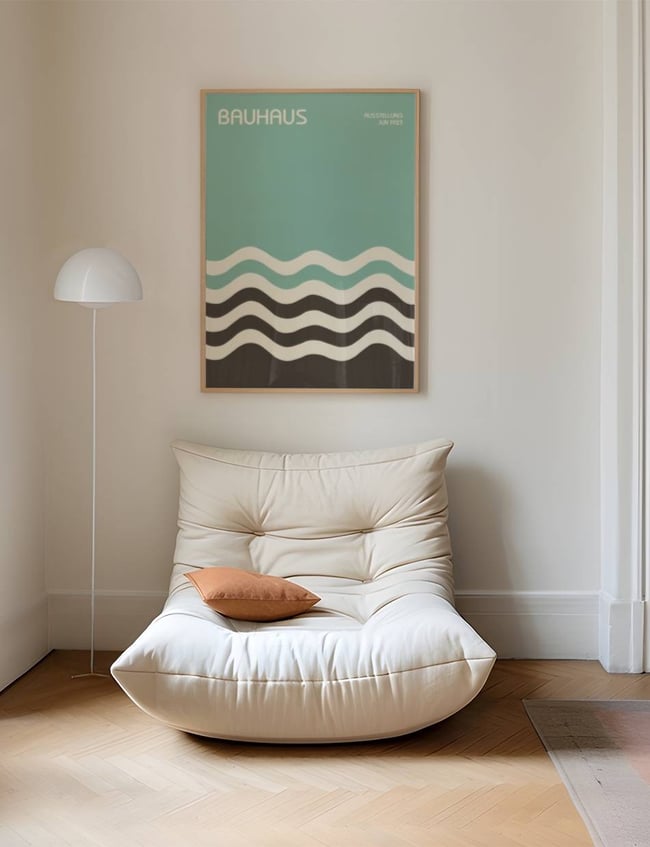 Elemental Swirl Blue - Bauhaus
