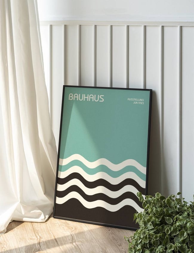Elemental Swirl Blue - Bauhaus