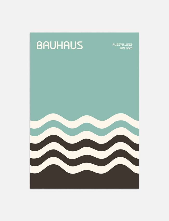 Elemental Swirl Blue - Bauhaus