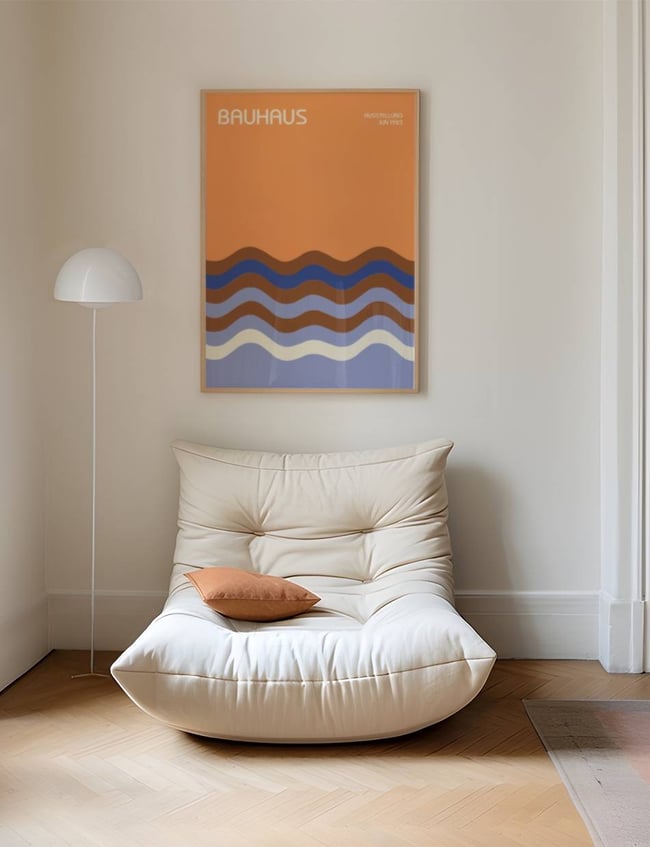 Elemental Swirl Orange - Bauhaus