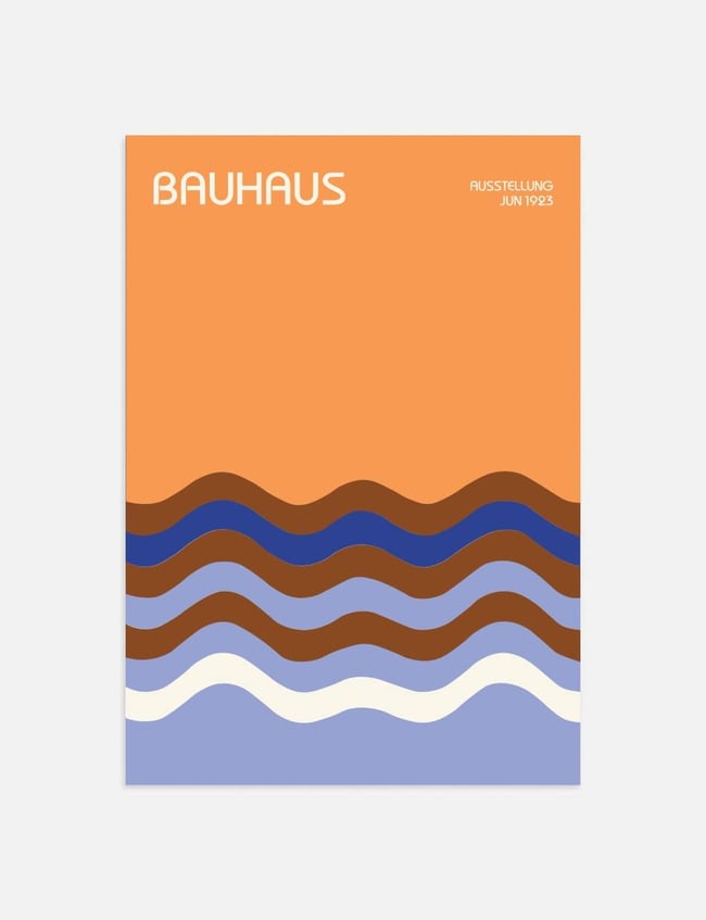 Elemental Swirl Orange - Bauhaus