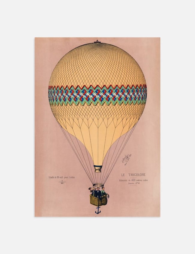 The Tricolor Balloon Ascension in Paris