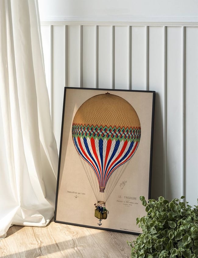 The Tricolor with a French flag themed balloon ascension in Paris