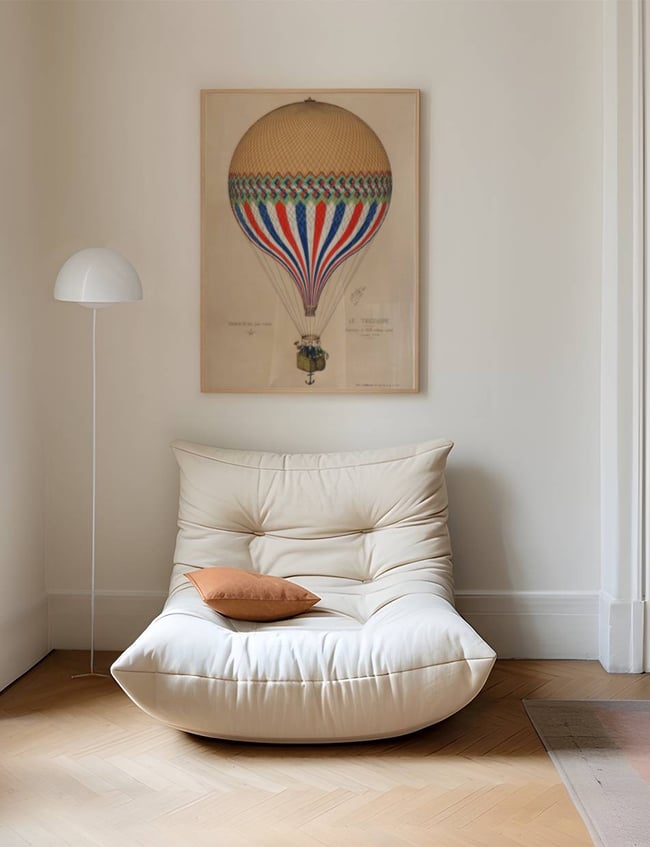The Tricolor with a French flag themed balloon ascension in Paris