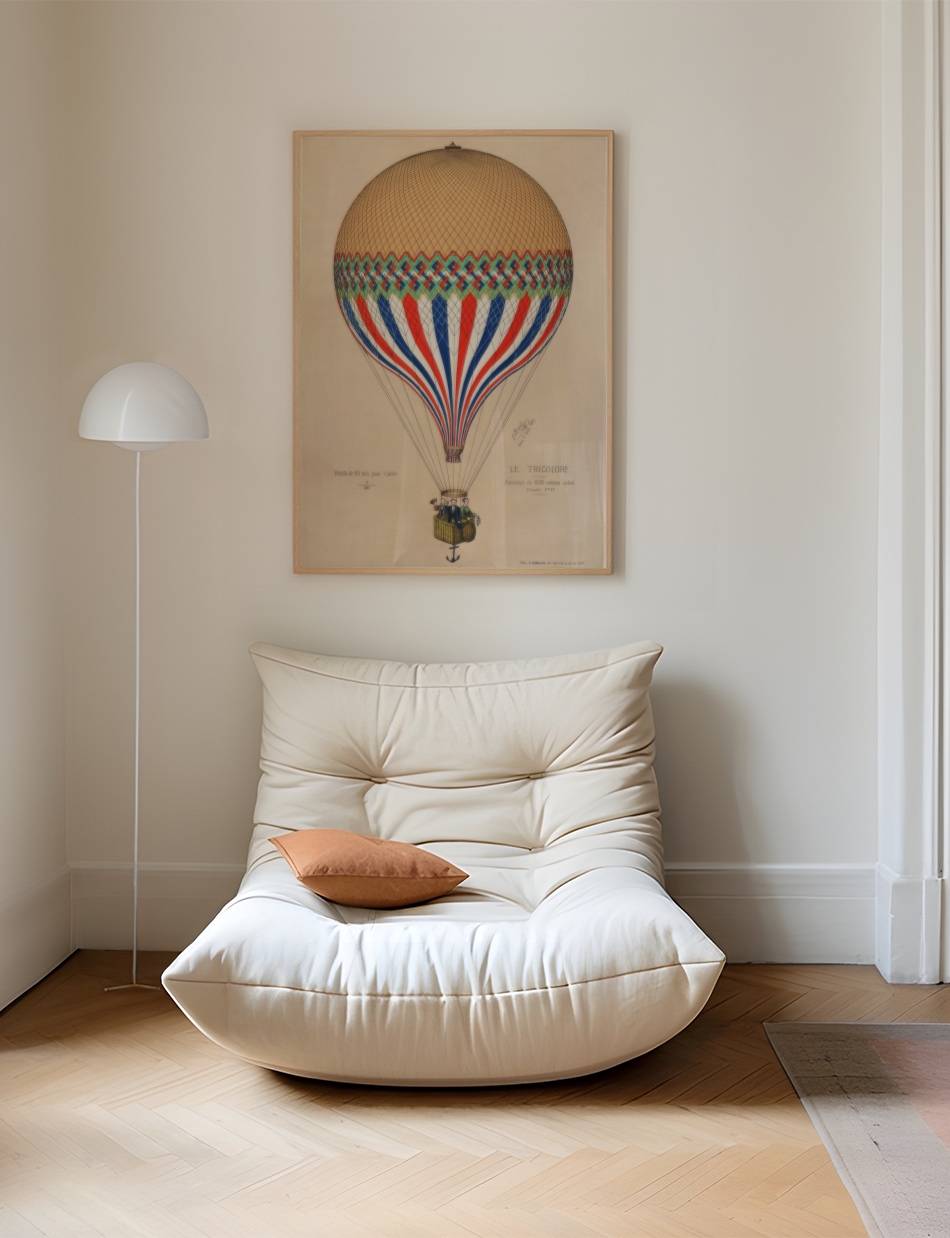 The Tricolor with a French flag themed balloon ascension in Paris