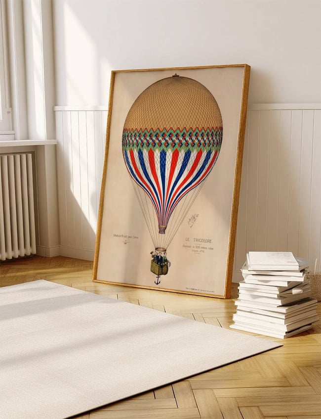 The Tricolor with a French flag themed balloon ascension in Paris