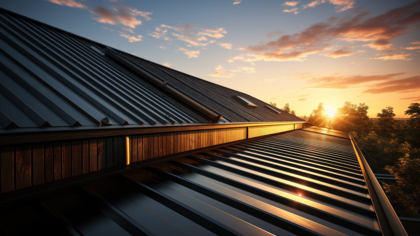 Trinity Construction Services crew on a commercial roofing project