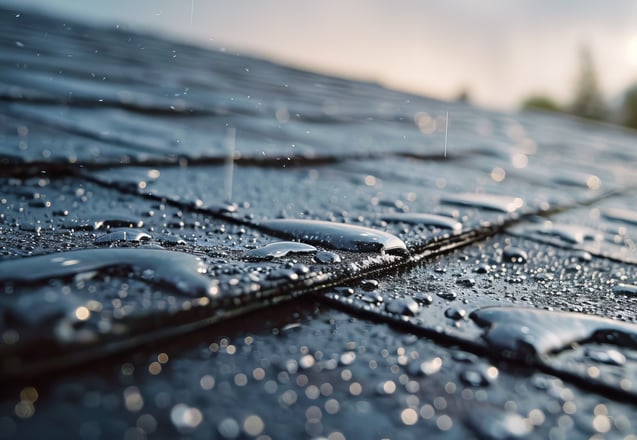 Trinity applying waterproofing membrane to a commercial building