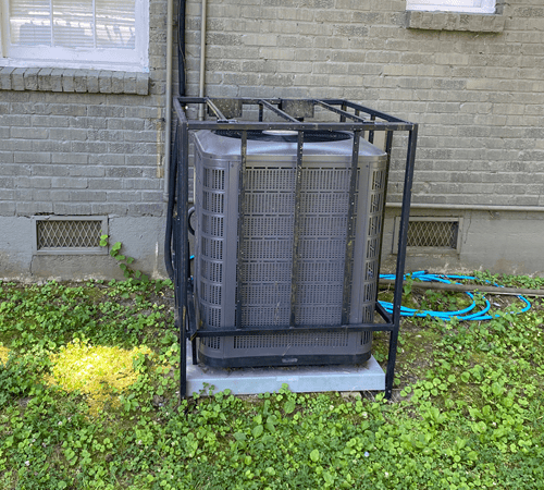 New residential air conditioning system installation